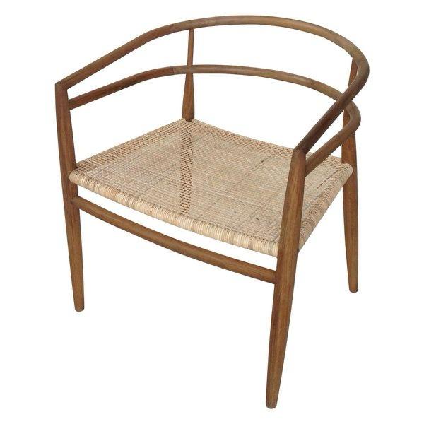 Mid-Century Modern Wooden Armchair
