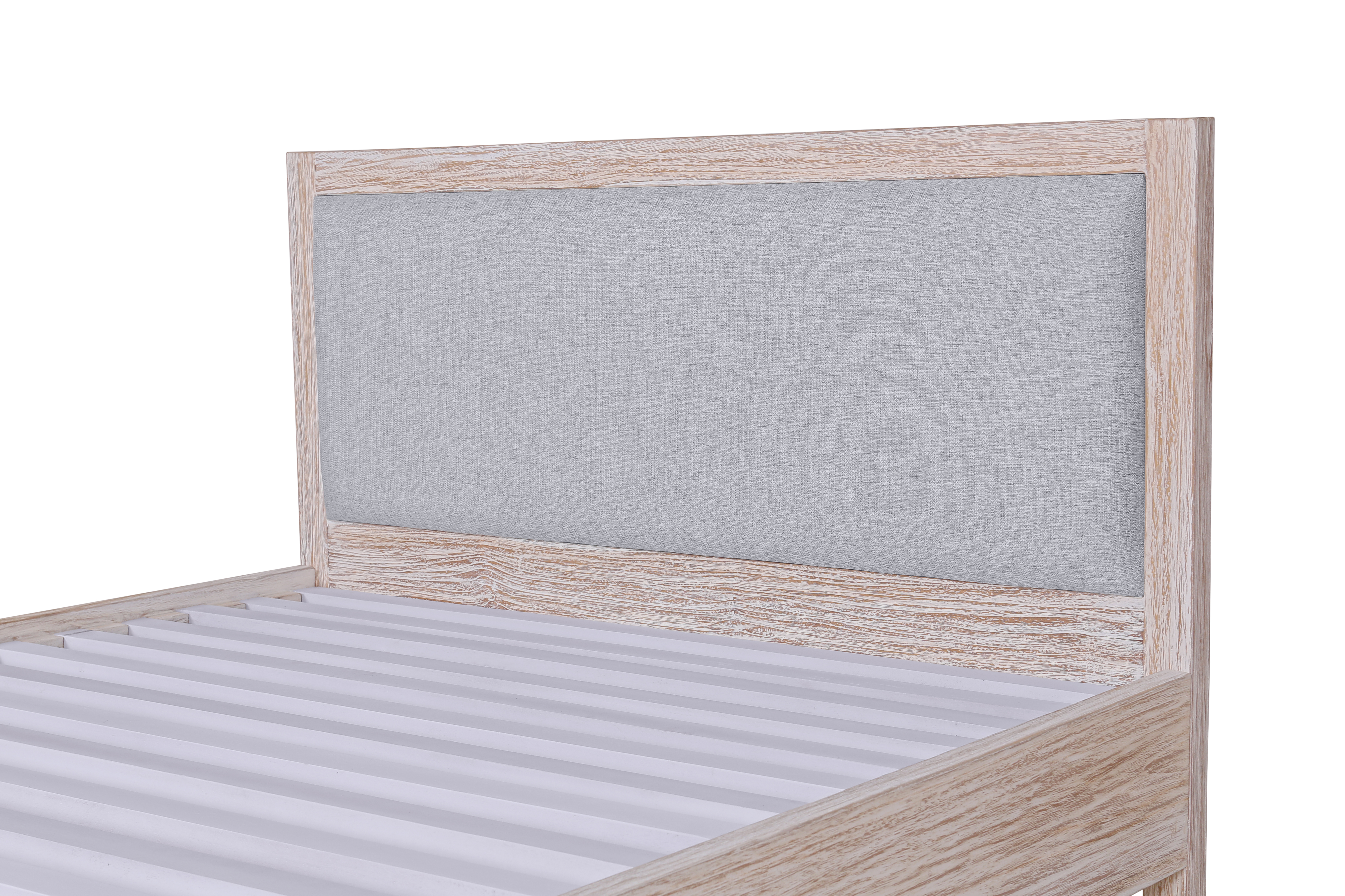 White Wash Bed Frame