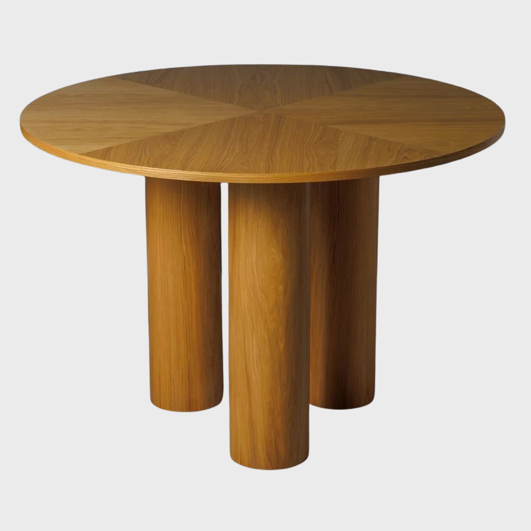 Round Wooden Dining Table