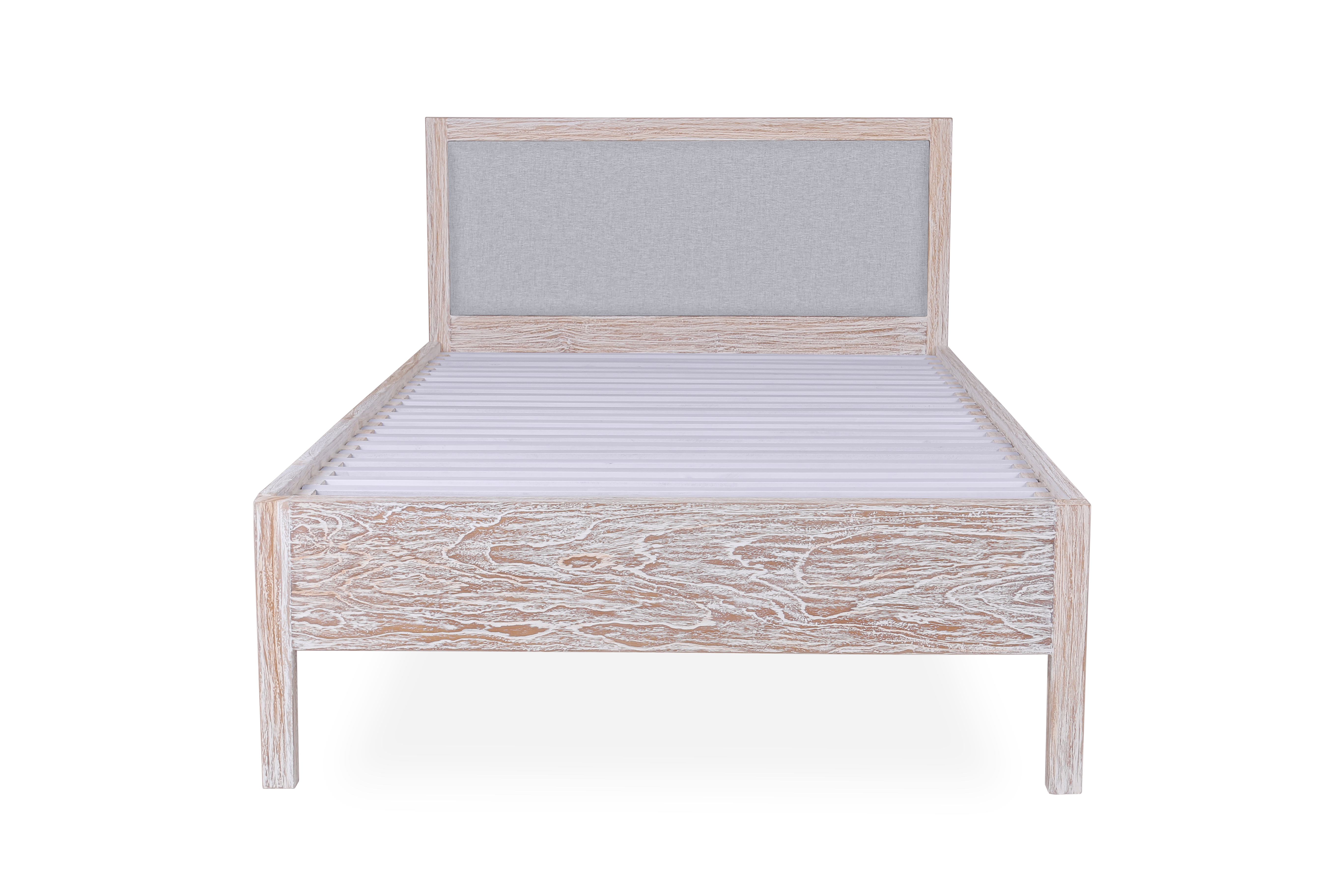 White Wash Bed Frame
