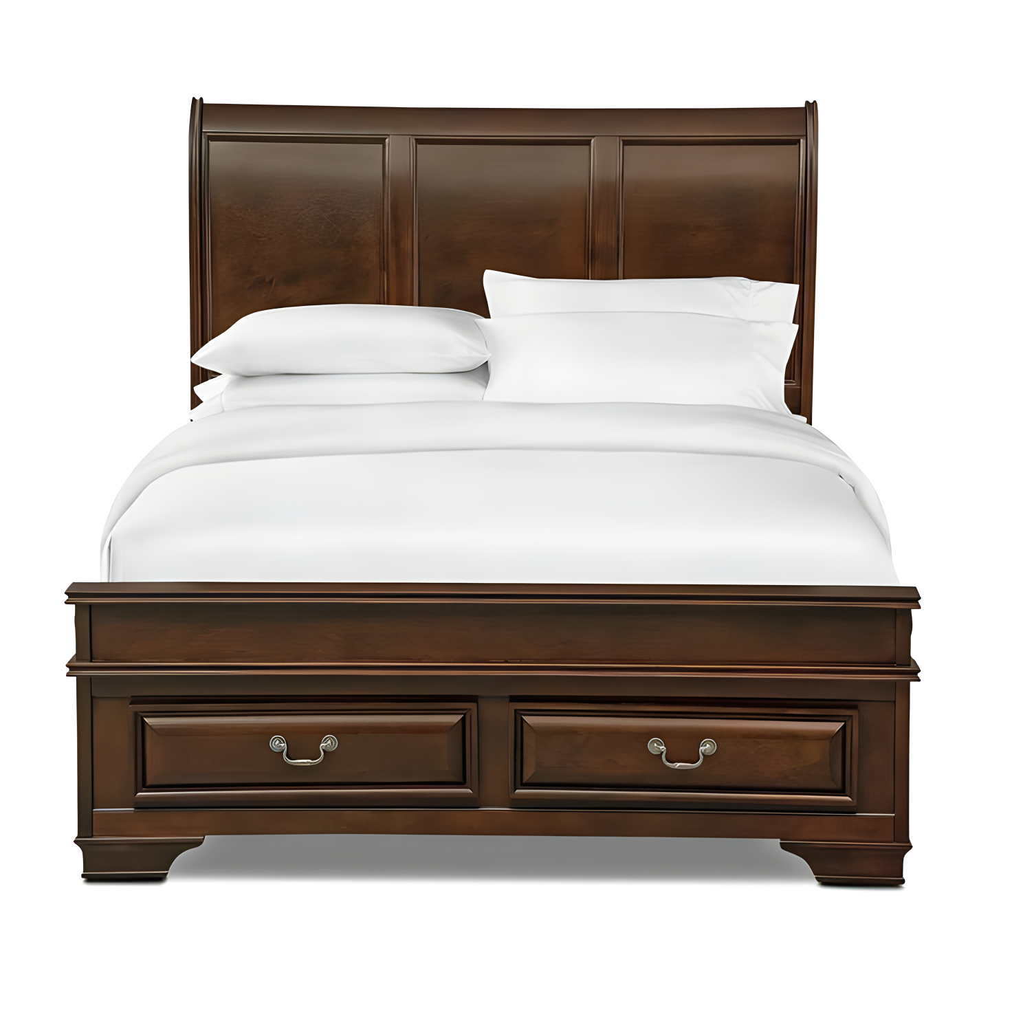 Wooden Sleigh Bed Frame