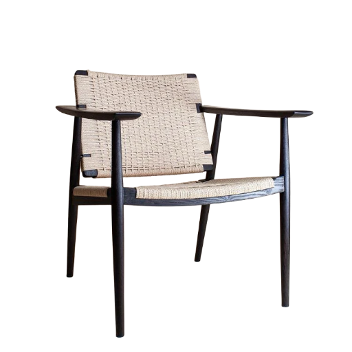 Modern woven lounge chair