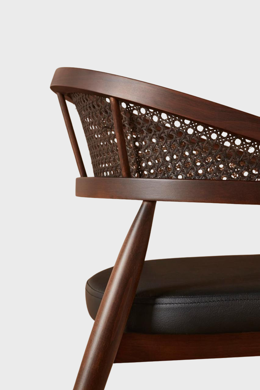 Mid-Century Modern Wooden Armchair