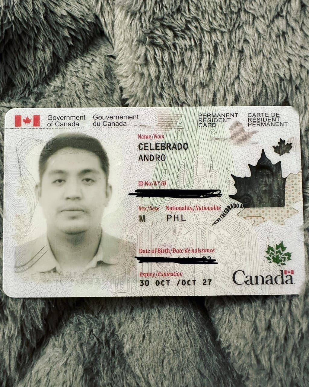 Canadian Permanent Resident Card