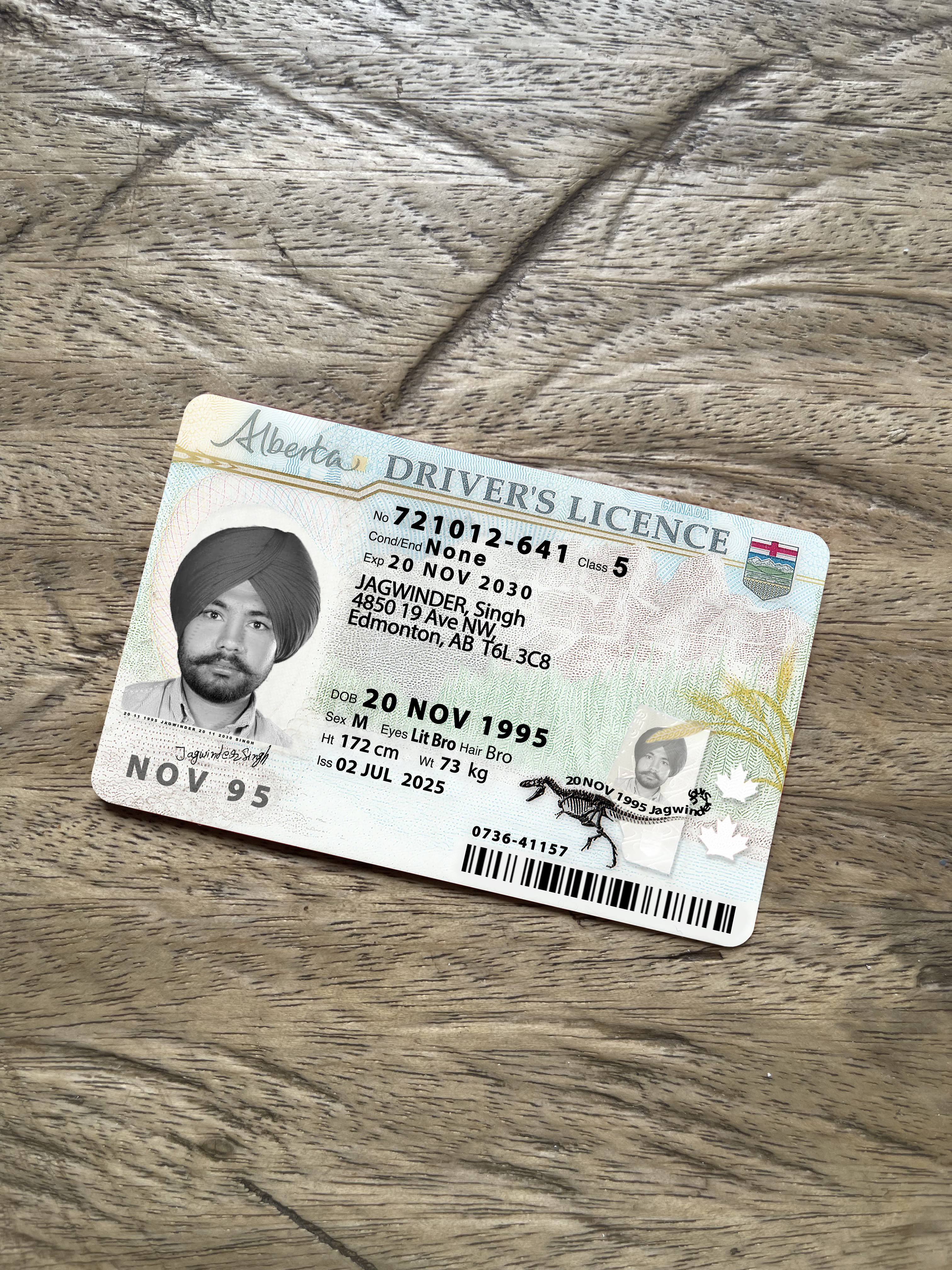 Alberta Driver's Licence and Operator's Licence