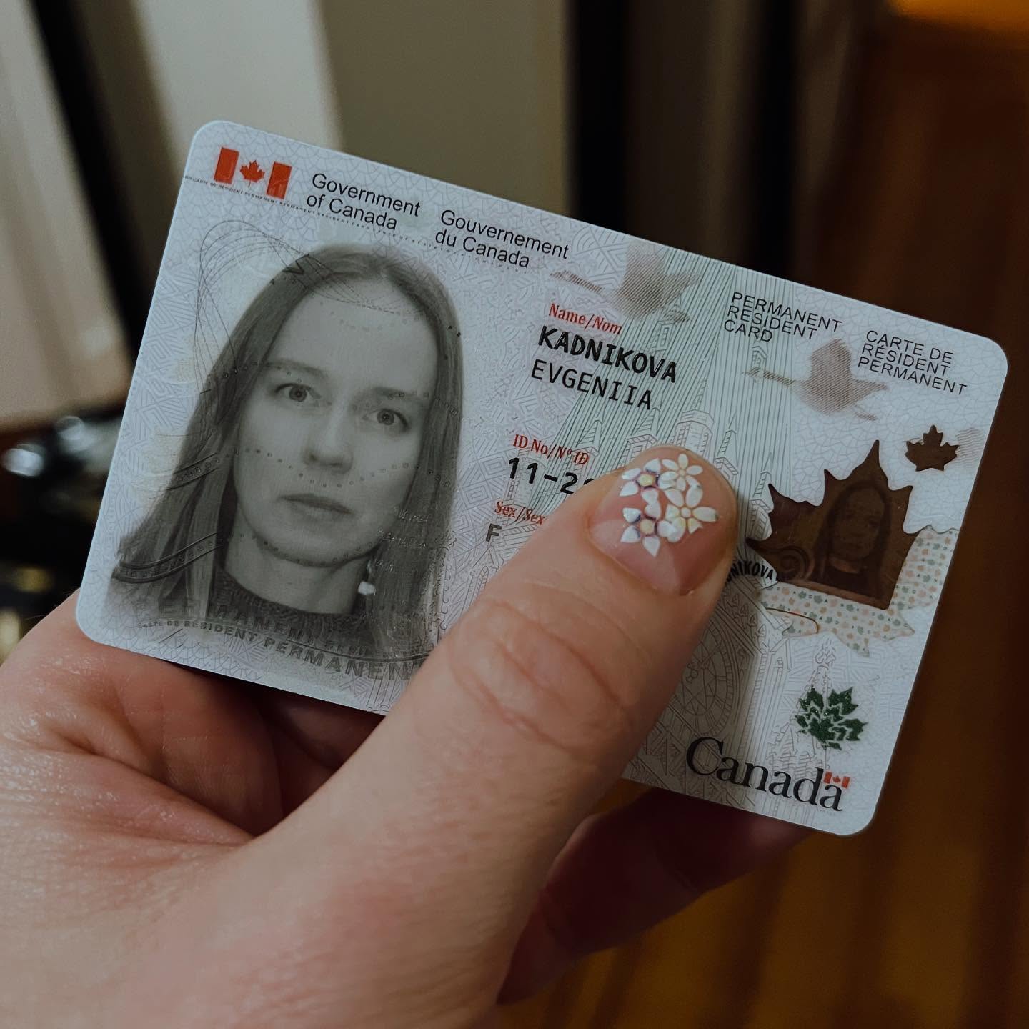 Canadian Permanent Resident Card
