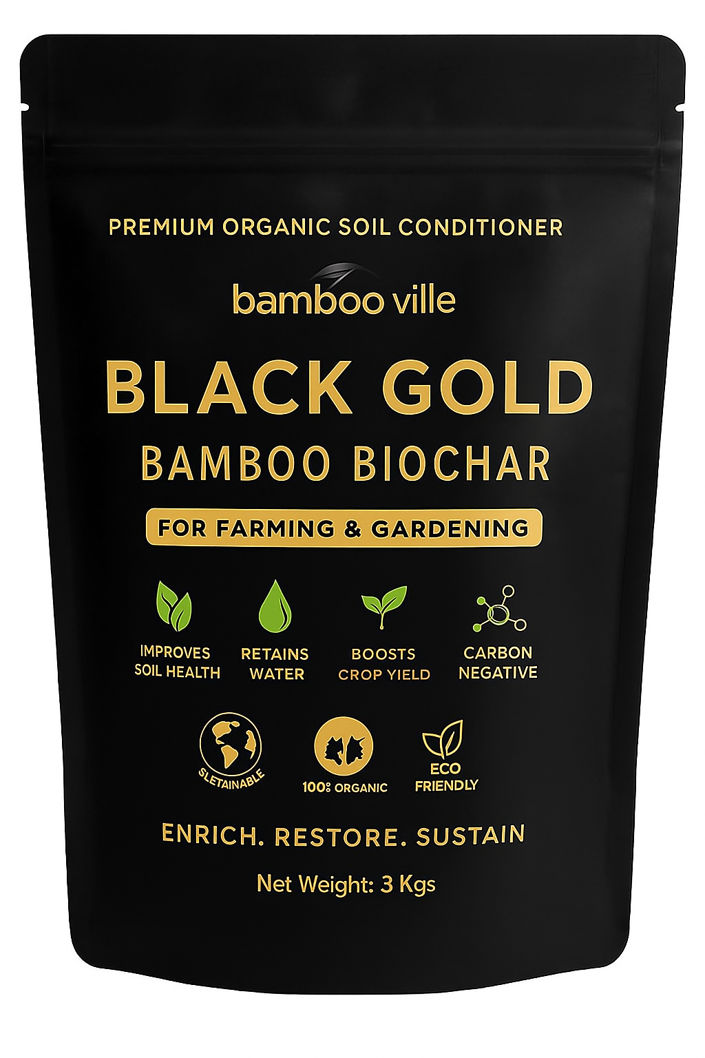 Black Gold Bamboo Biochar