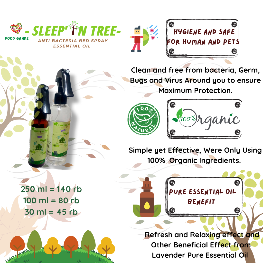 Sleep 'n Tree Spray - Bedspray Essential oil Lavender
