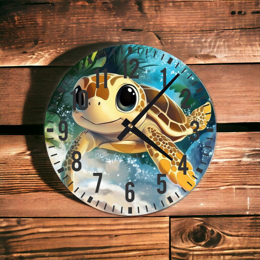 Sea Turtle Wall Clock