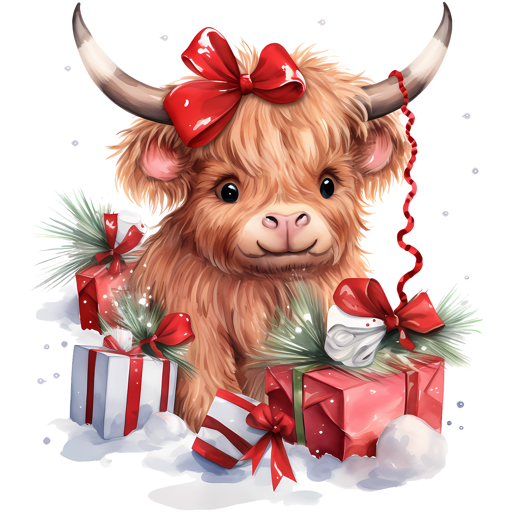 Set of 4 Highland Cow coasters