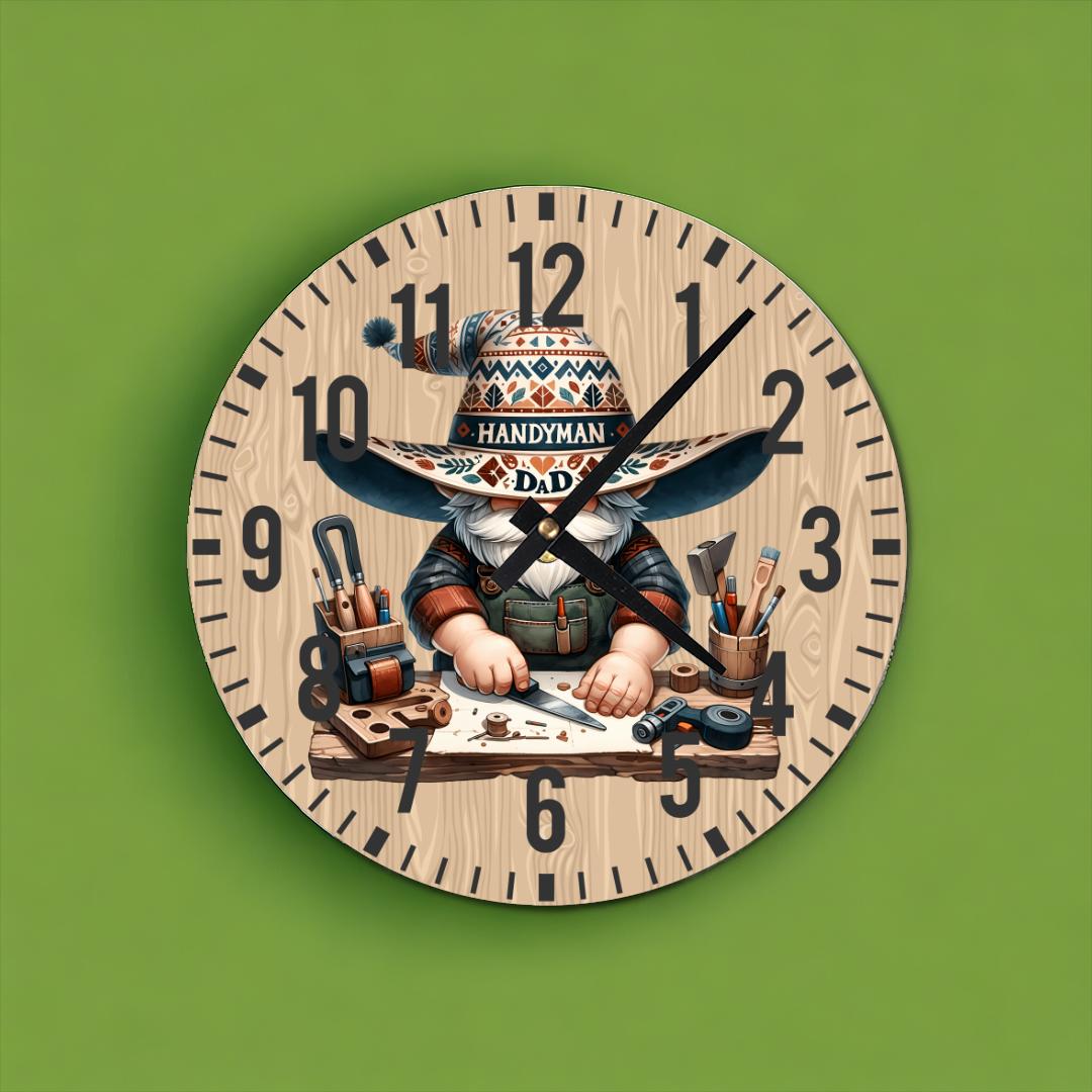 Handyman Dad Wall Clock