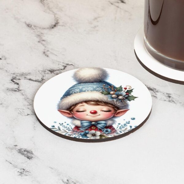 Christmas Elf Drink set of 4 Coasters