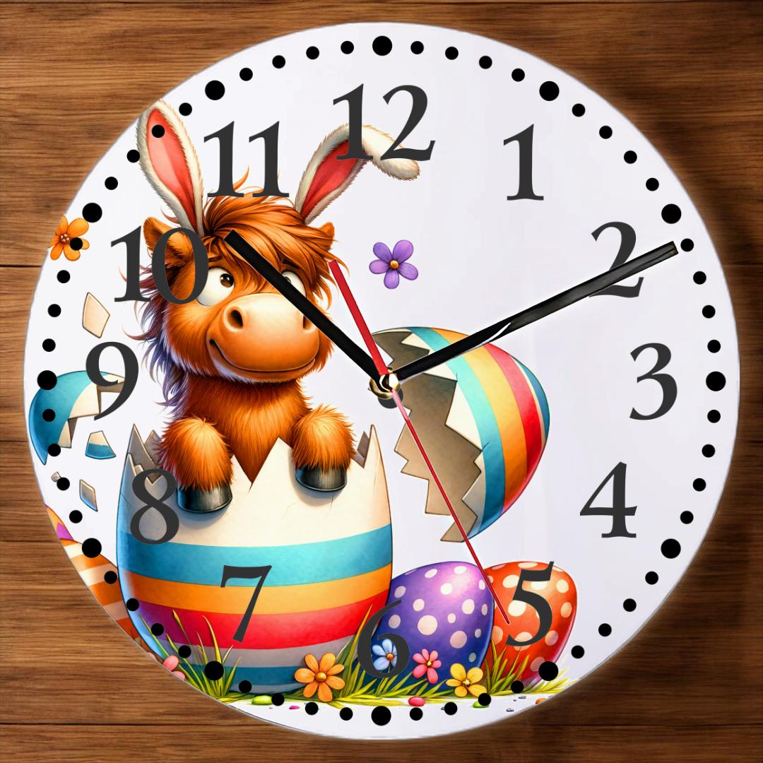 Easter-themed wall clock