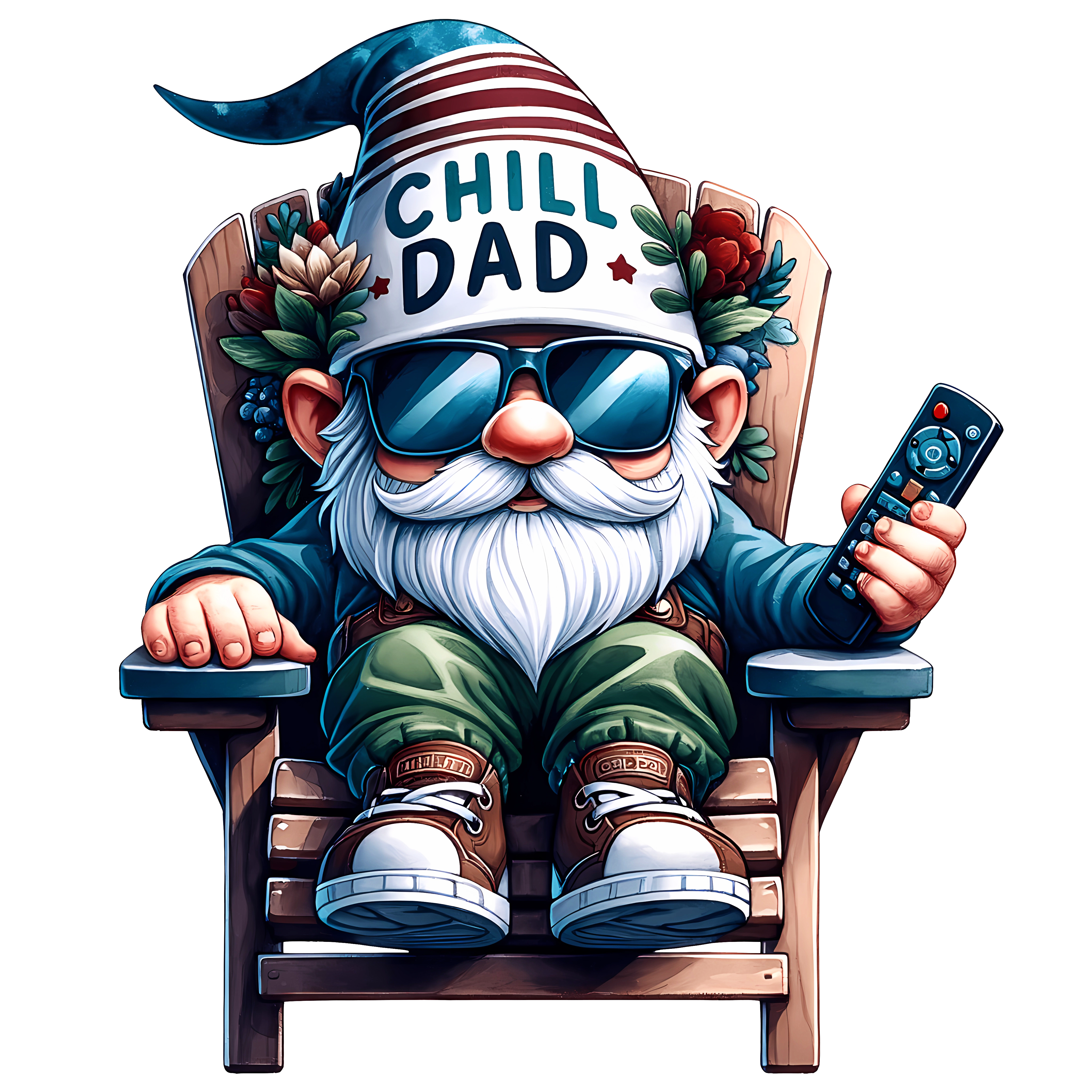 Chill Garden Gnome Wall Clock