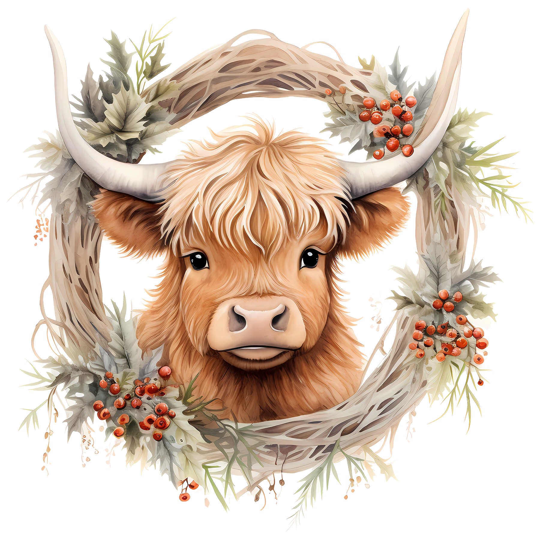 Set of 4 Highland Cow coasters 