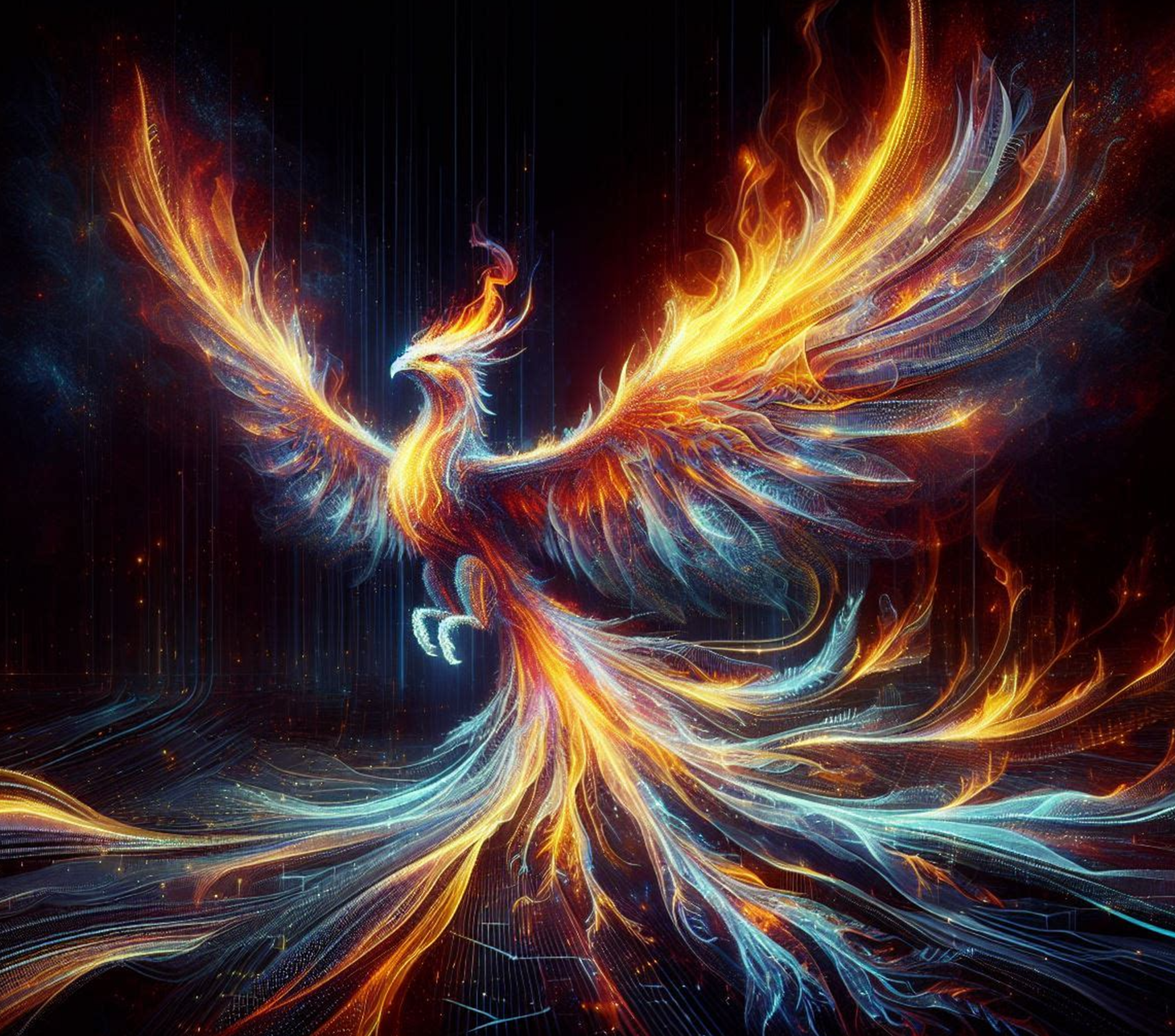 Stainless Steel Tumbler with Abstract Flame Design