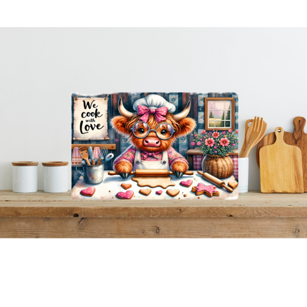 Decorative Baking-Themed Cutting Board