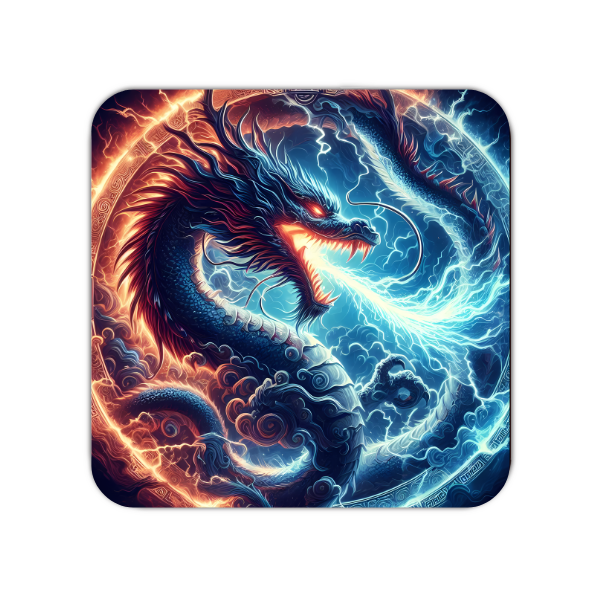 Mystical Dragon Art  set  of 4 cork based coasters