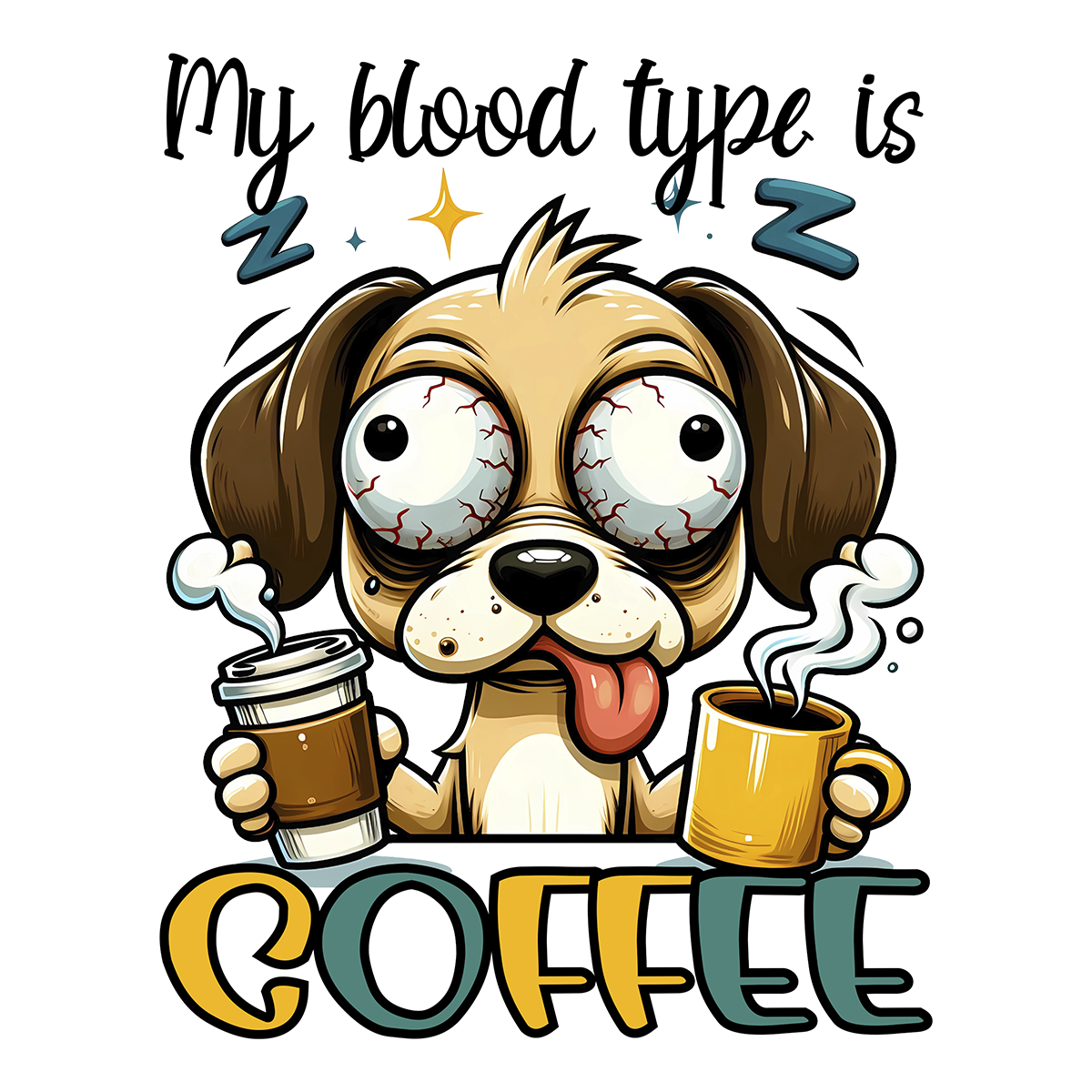 Sleepy sloth set of 4 Coasters