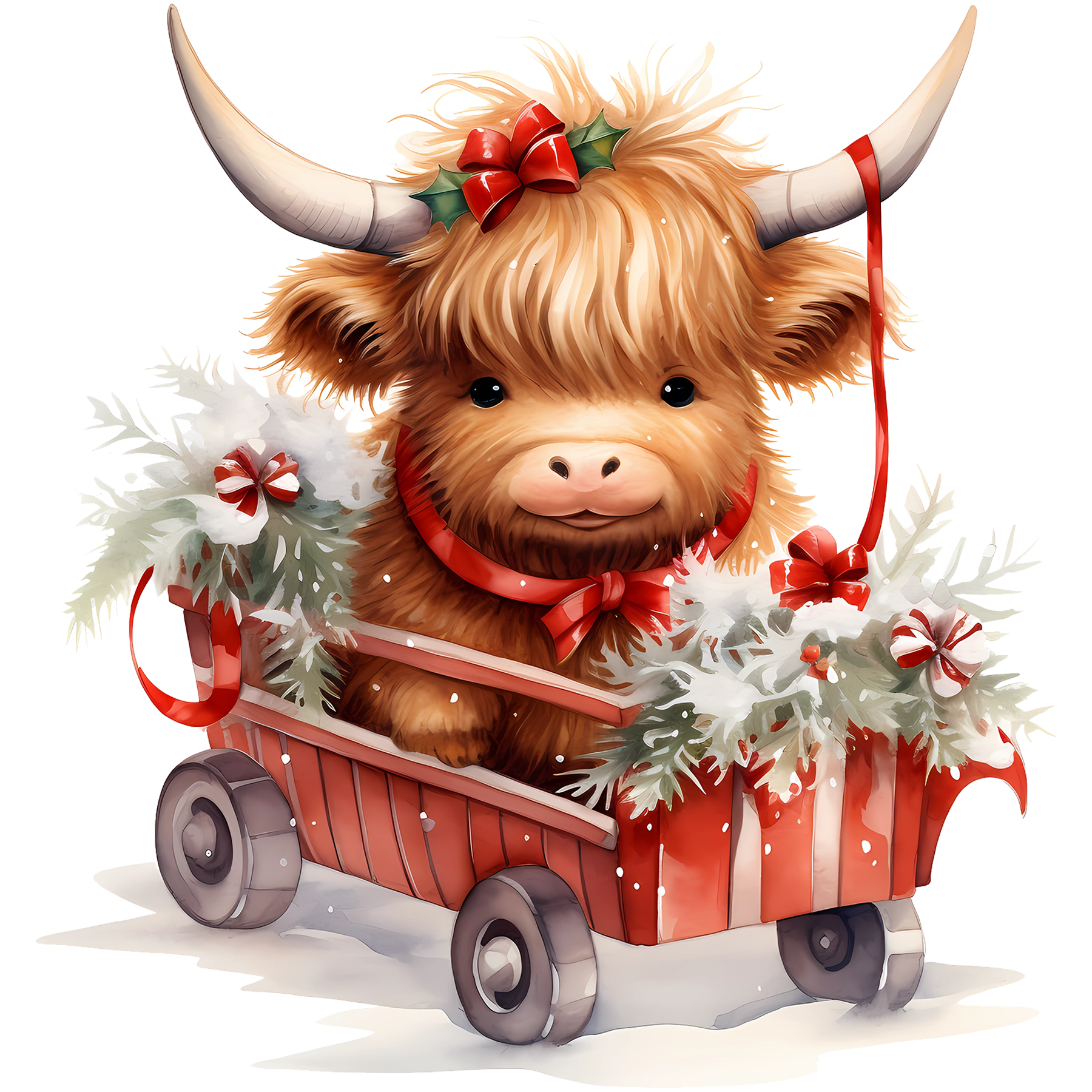 Set of 4 Highland Cow coasters