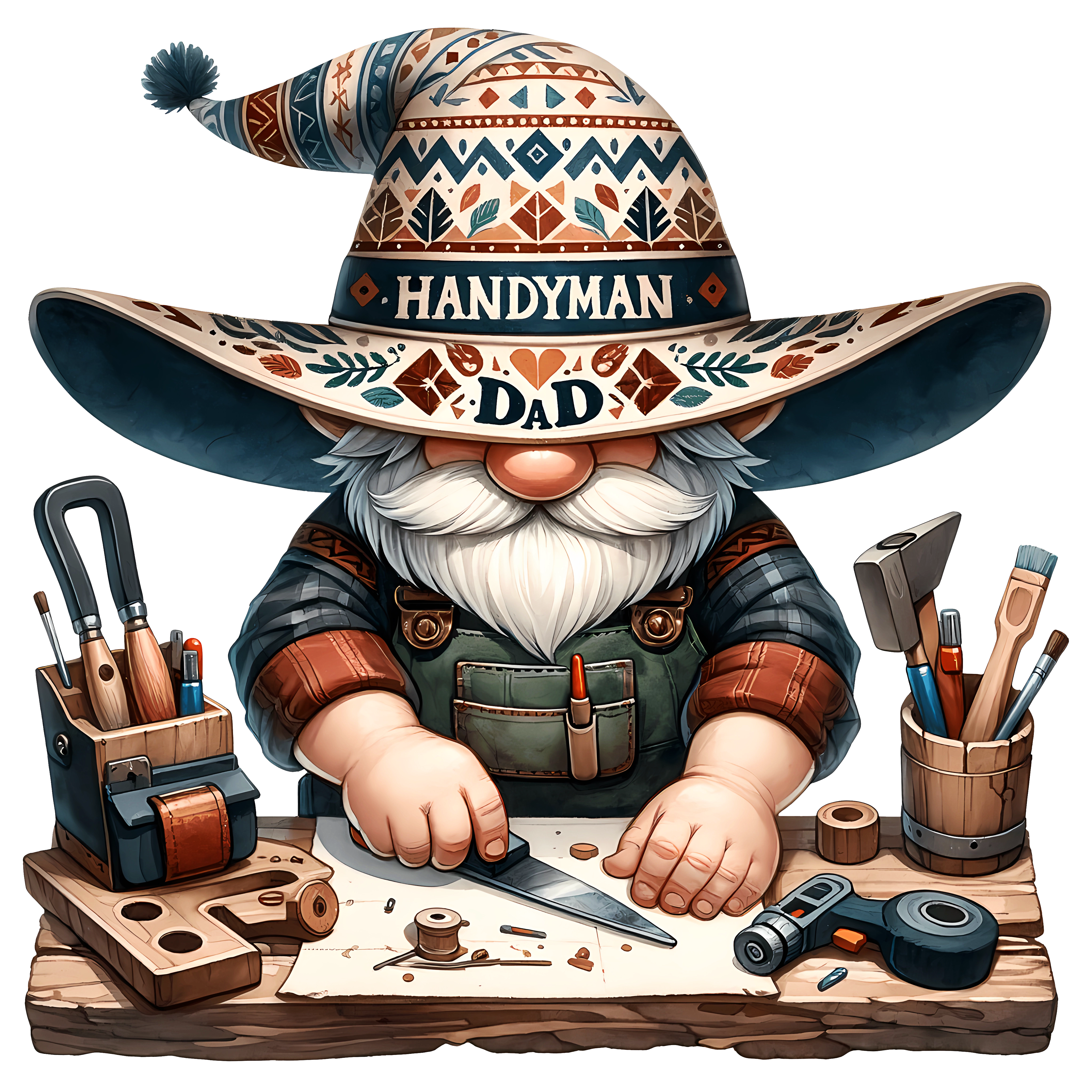 Handyman Dad Wall Clock