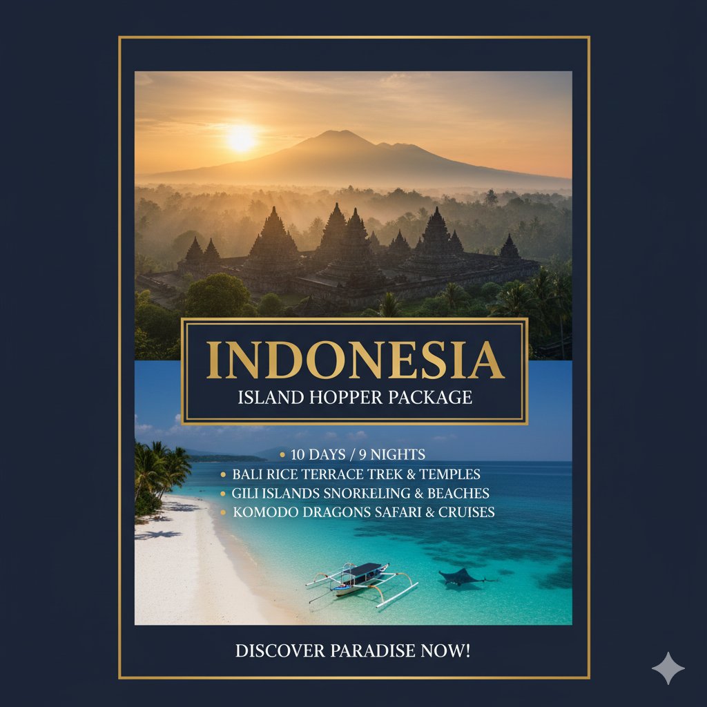 INDONESIA PACKAGE (Bali β Ubud β Nusa Penida β Denpasar)
