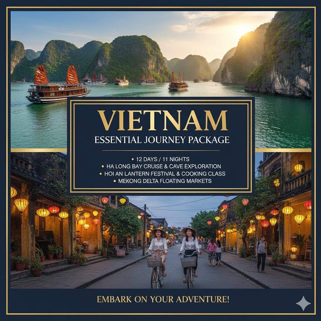 VIETNAM (Hanoi – Ninh Binh – Halong Bay – Hanoi)