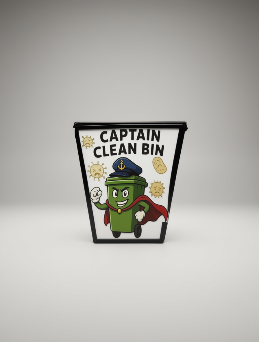 Captain Cleanbin: The Touch-Free Trash Hero!