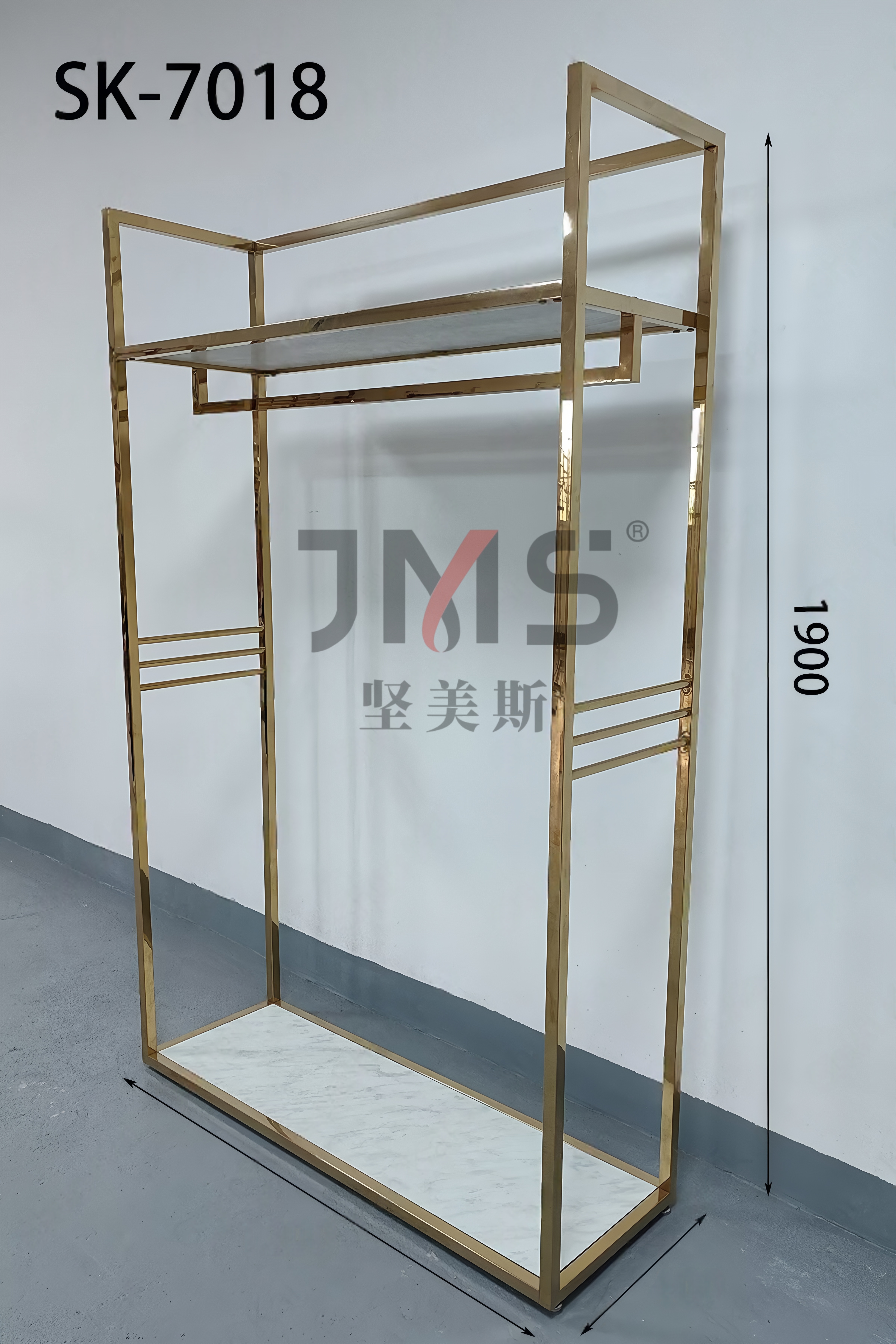 Gold Metal Garment Rack SK-7018