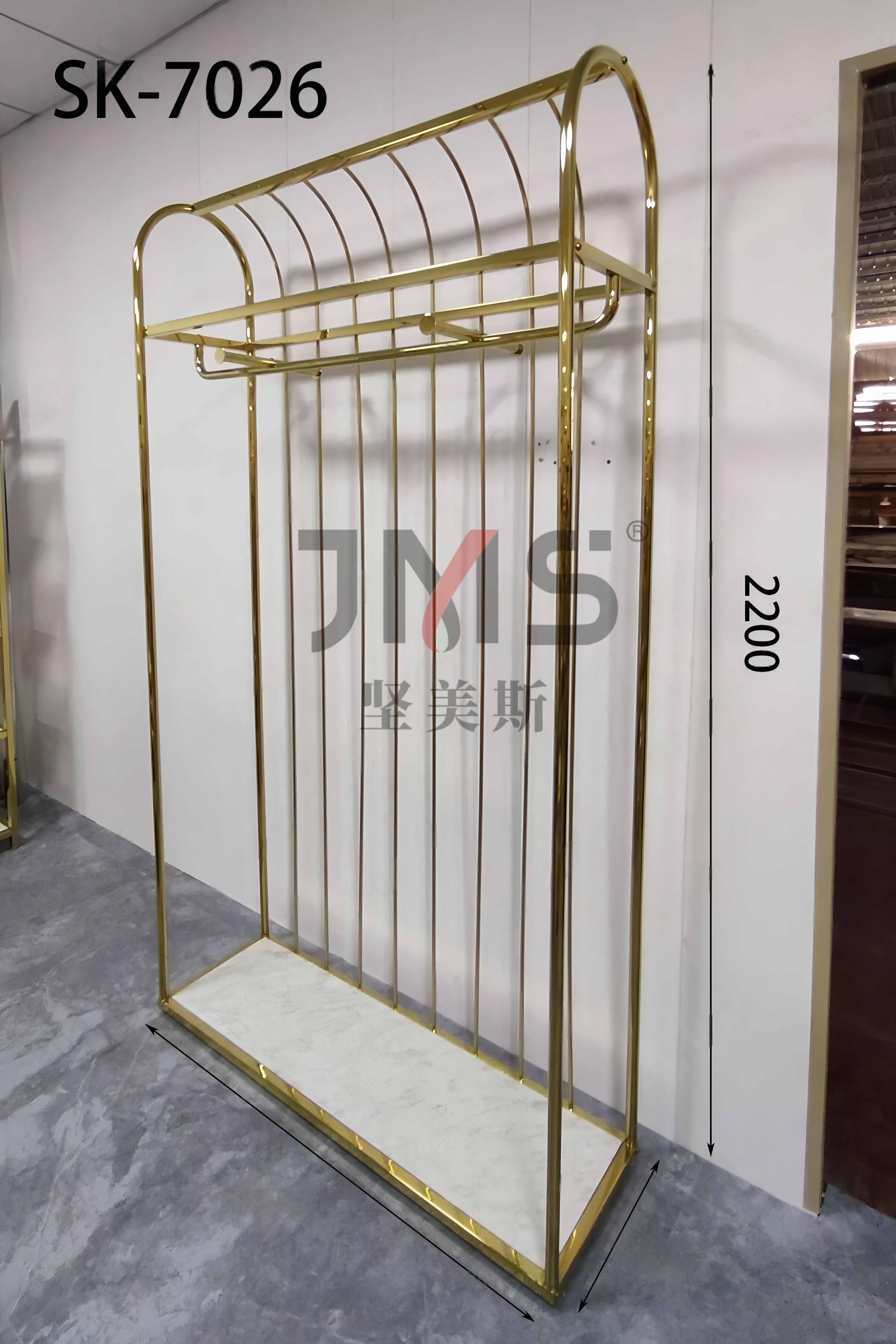 Gold Metal Garment Rack SK-7018
