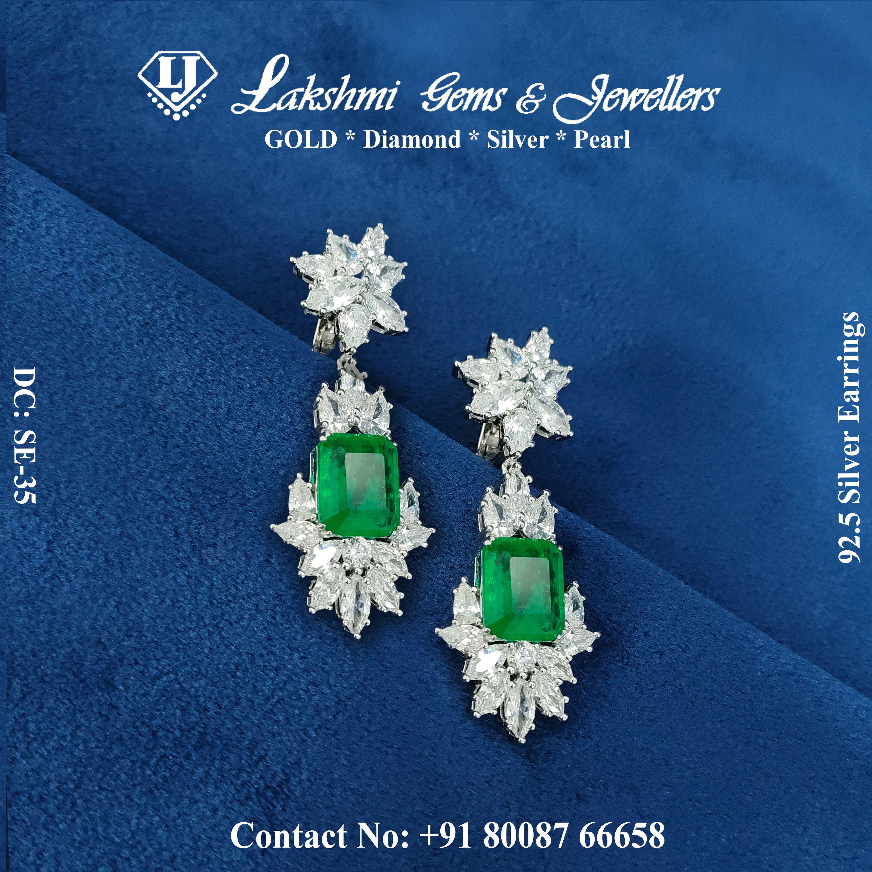 92.5 Silver Earrings