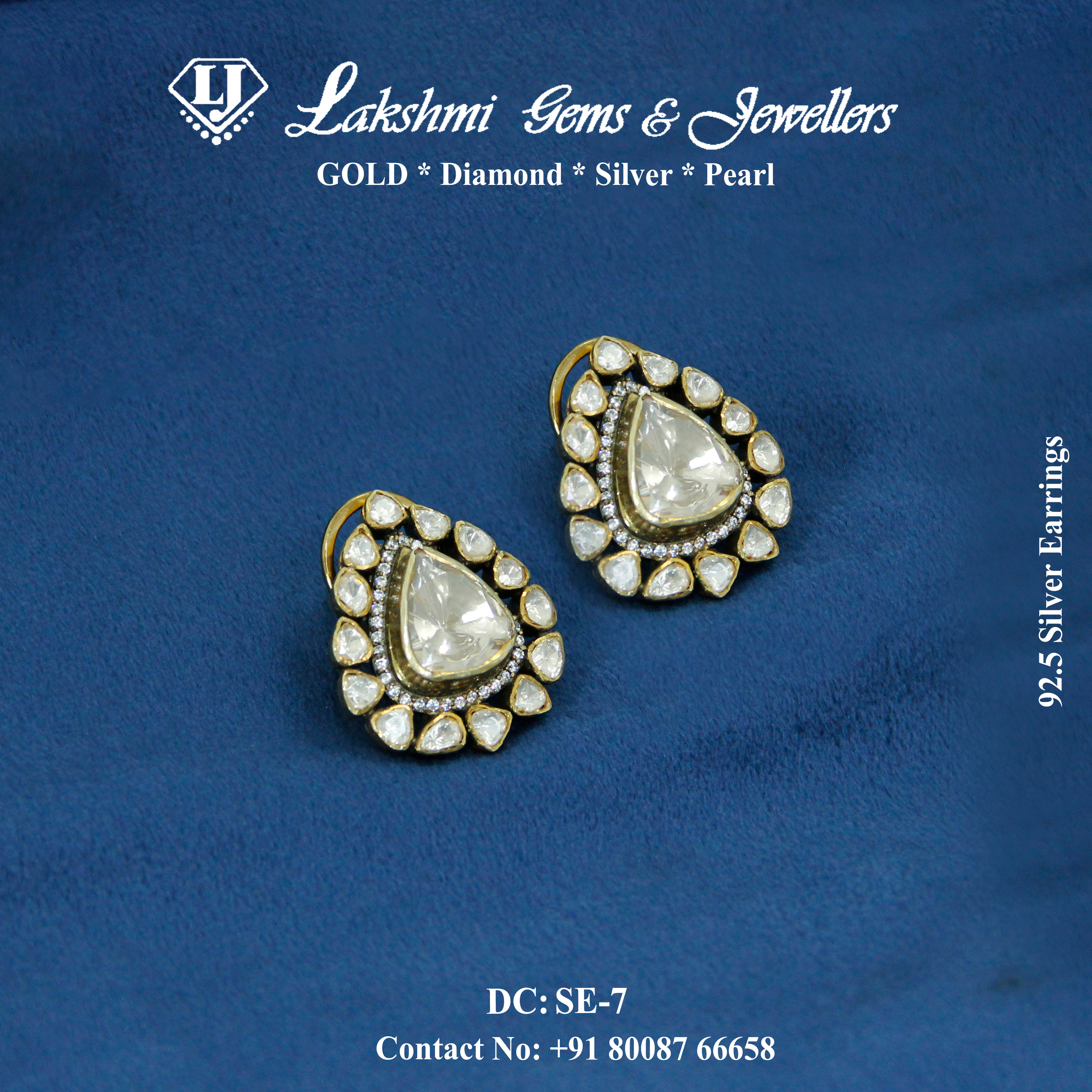 92.5 Silver Earrings