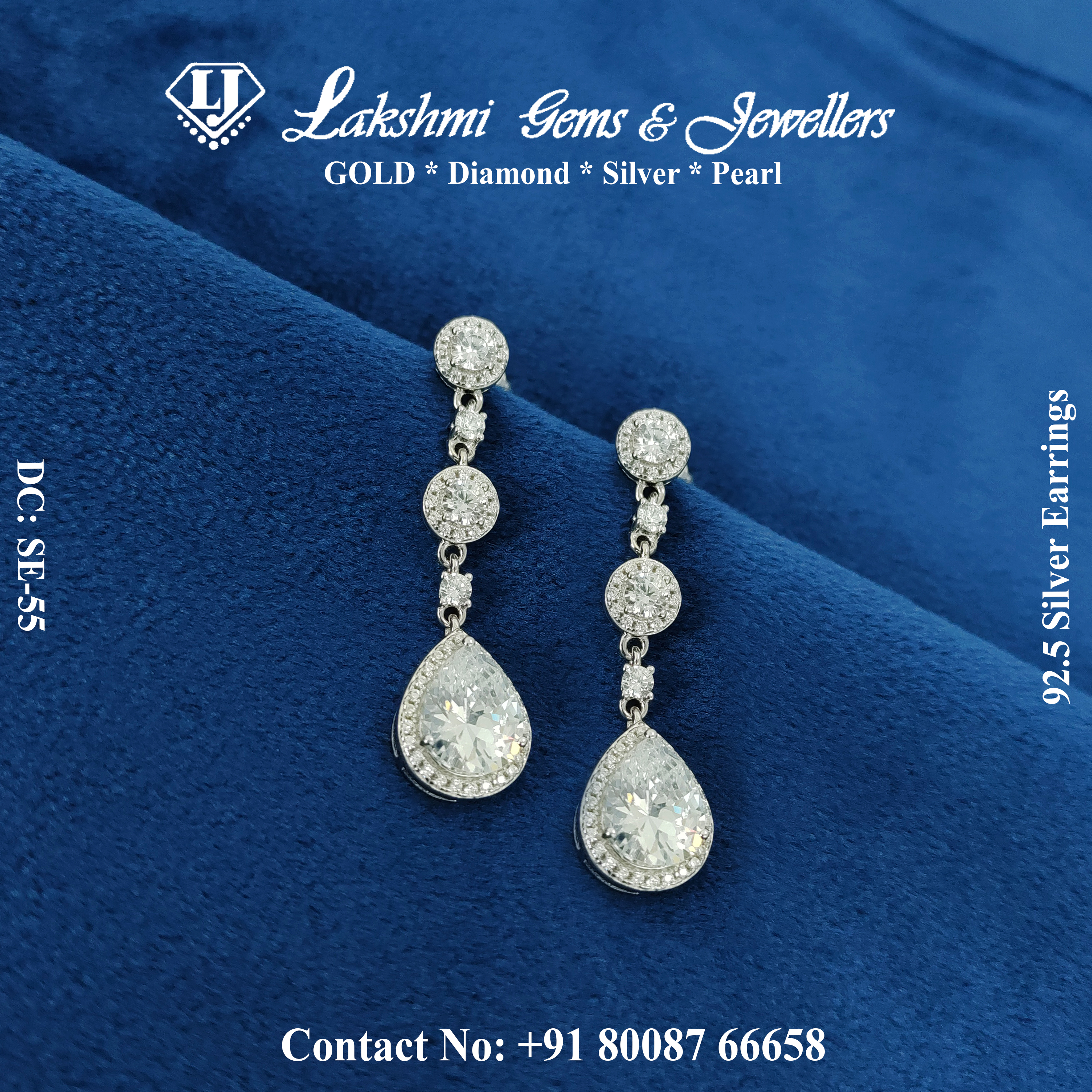 92.5 Silver Earrings