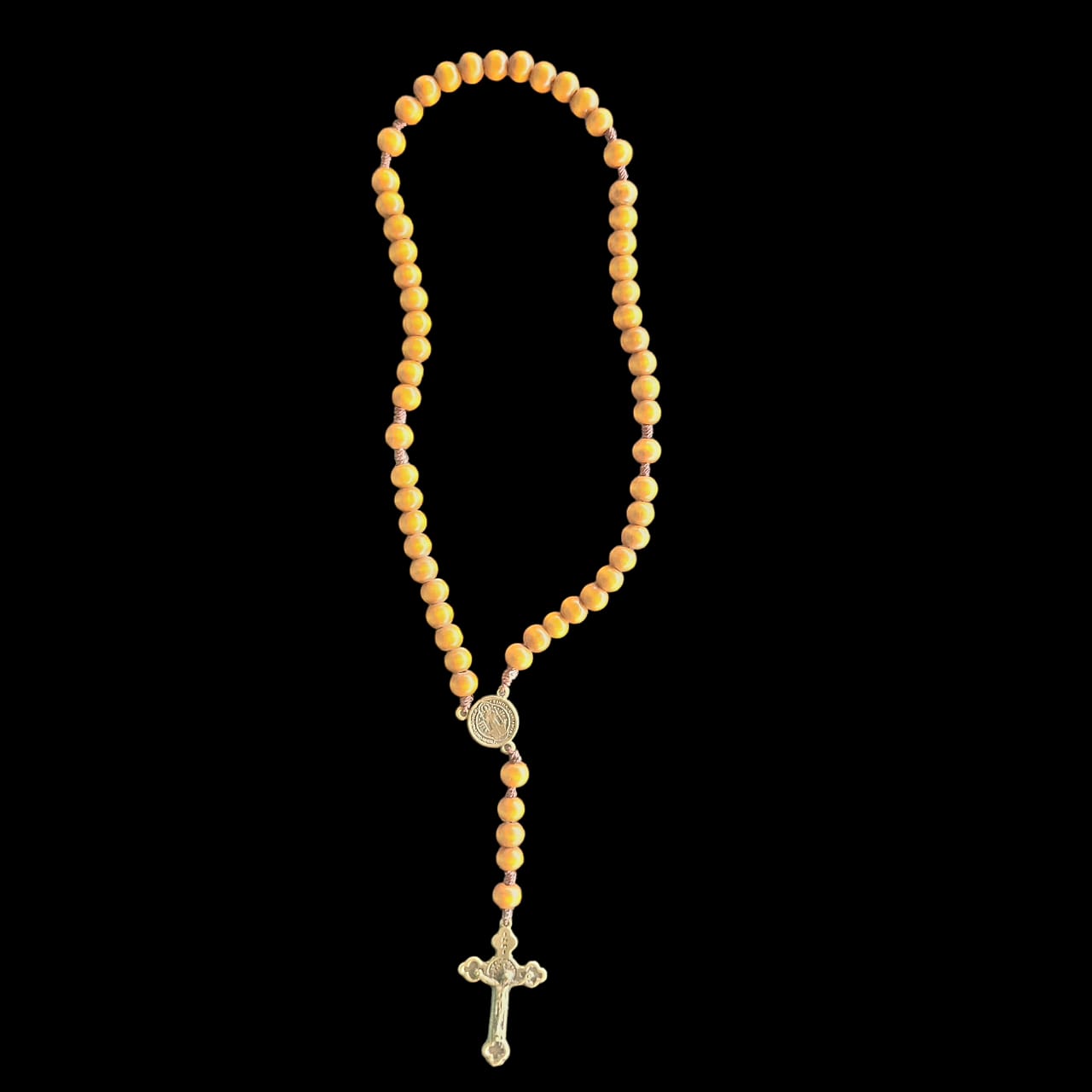 100 Unidades Terço Madeira São Bento 10mm