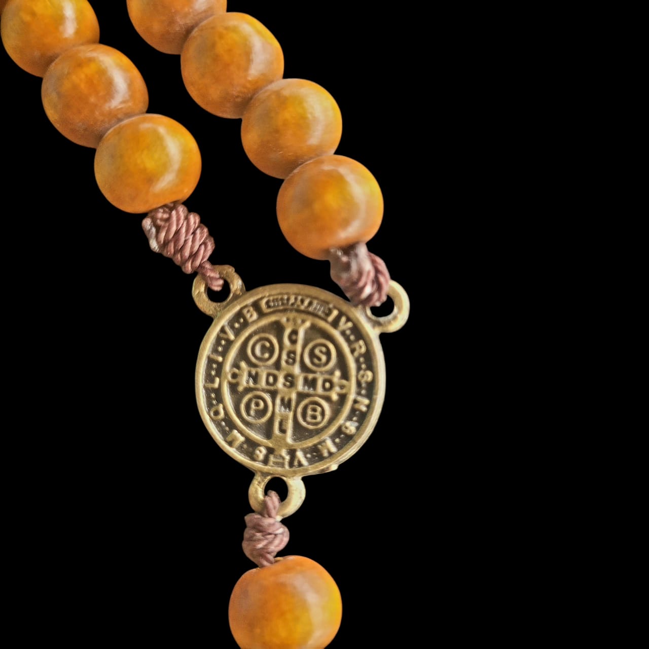 100 Unidades Terço Madeira São Bento 10mm