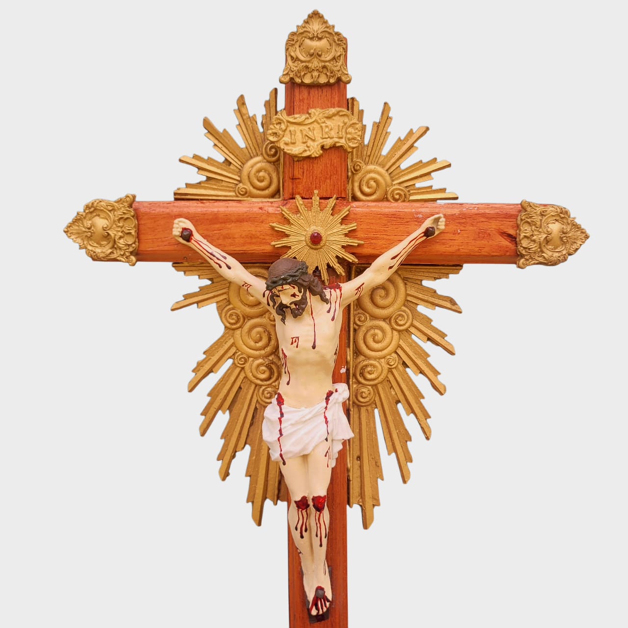 Kit 3 Crucifixo Barroco Ornamentado 