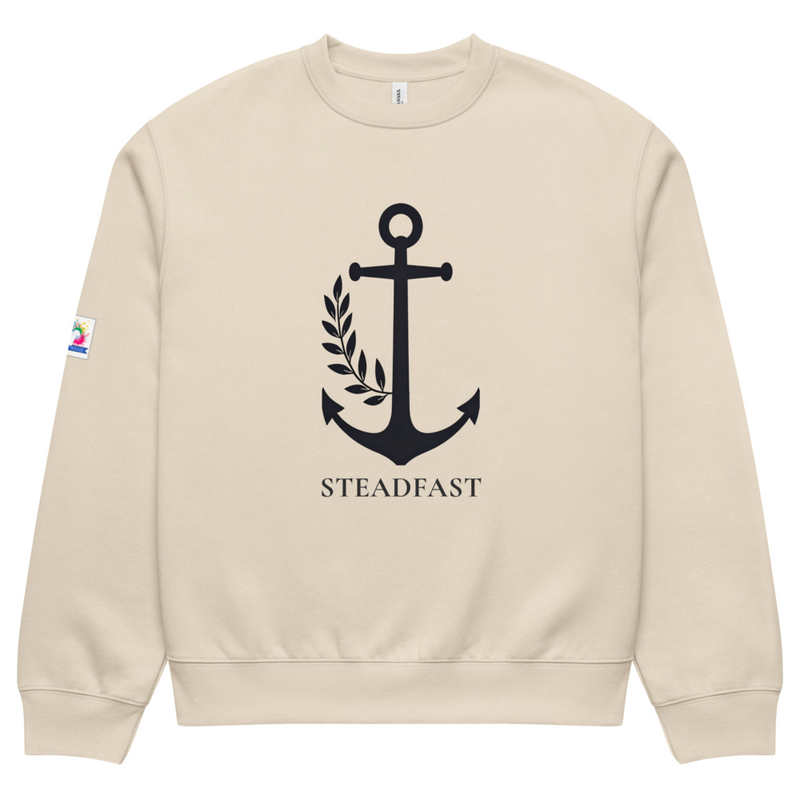 Oversized Anchor Heavyweight Christian sweatshirt - Spirit Wear Cozy