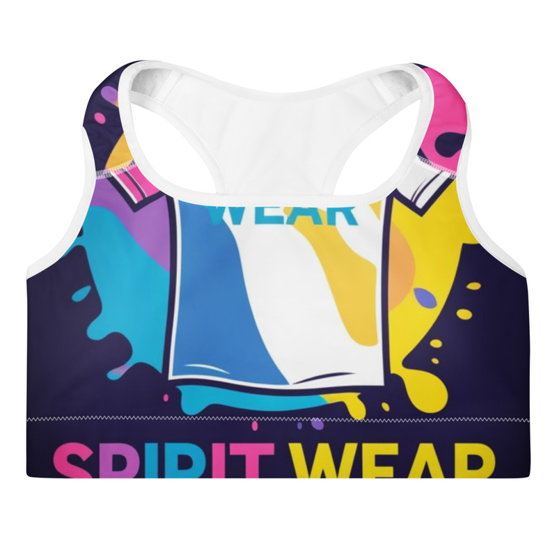Spirit Wear Christian Workout Sports Bra - Colorful, Supportive