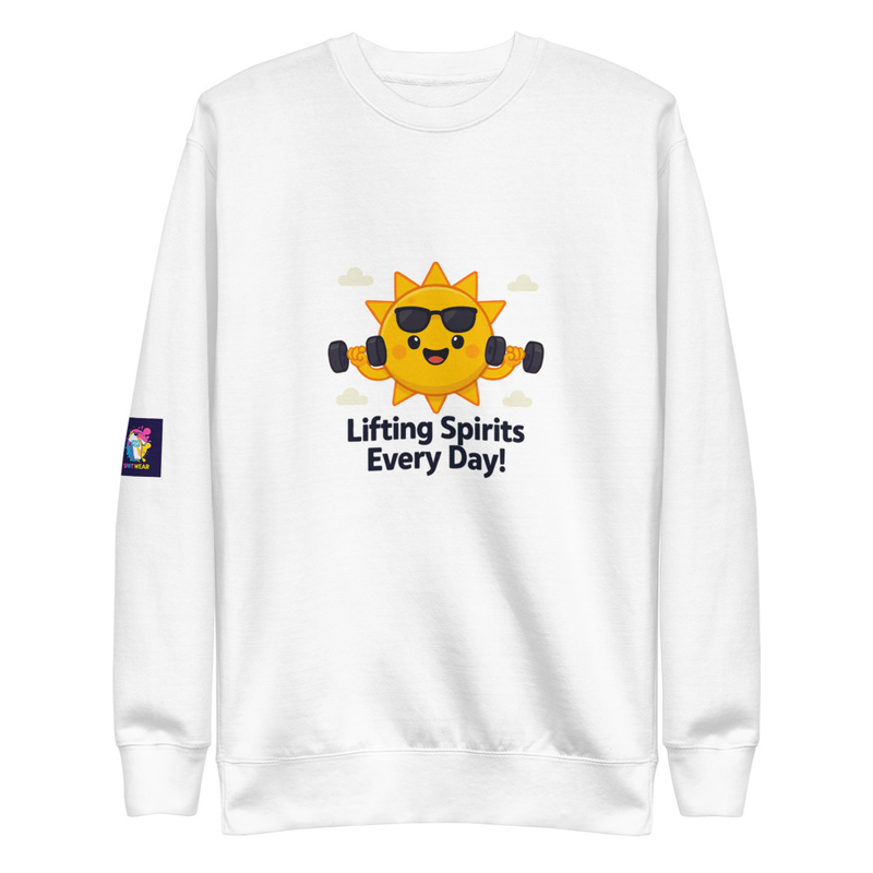 Spirit Wear Faith Based Premium Sweatshirt - Lifting Spirits Design