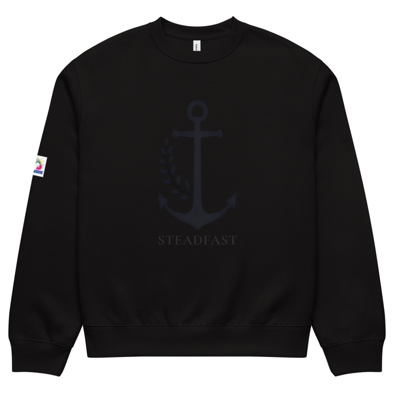 Oversized Anchor Heavyweight Christian sweatshirt - Spirit Wear Cozy