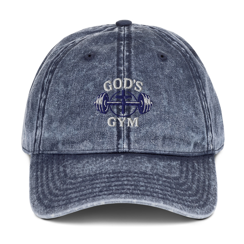 God's Gym Faith Fashion Vintage Cotton Twill Cap