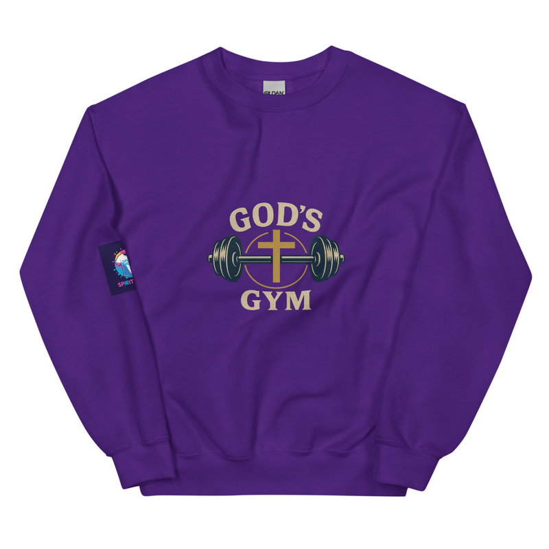 Spirit Wear Faith Based Gym Apparel Sweatshirt - God's Gym