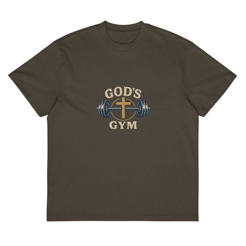 Men's God's Gym Faith Fashion Boxed Tee