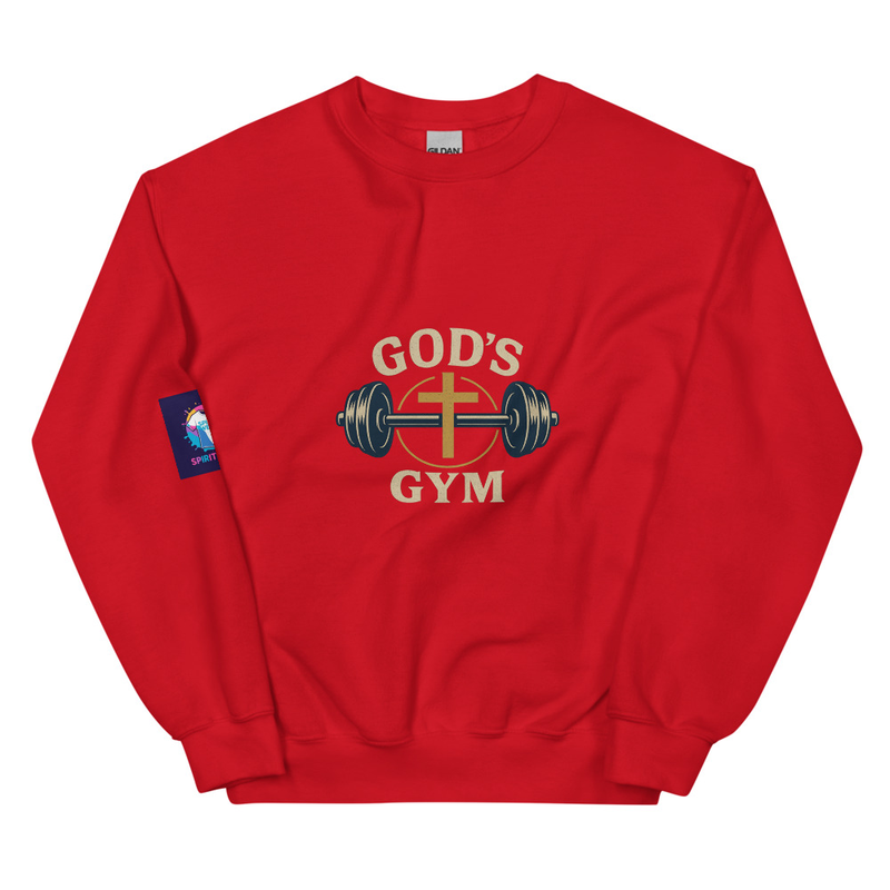 Spirit Wear Faith Based Gym Apparel Sweatshirt - God's Gym