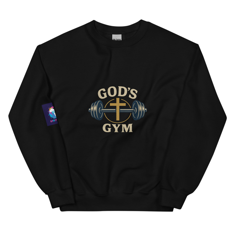 Spirit Wear Faith Based Gym Apparel Sweatshirt - God's Gym