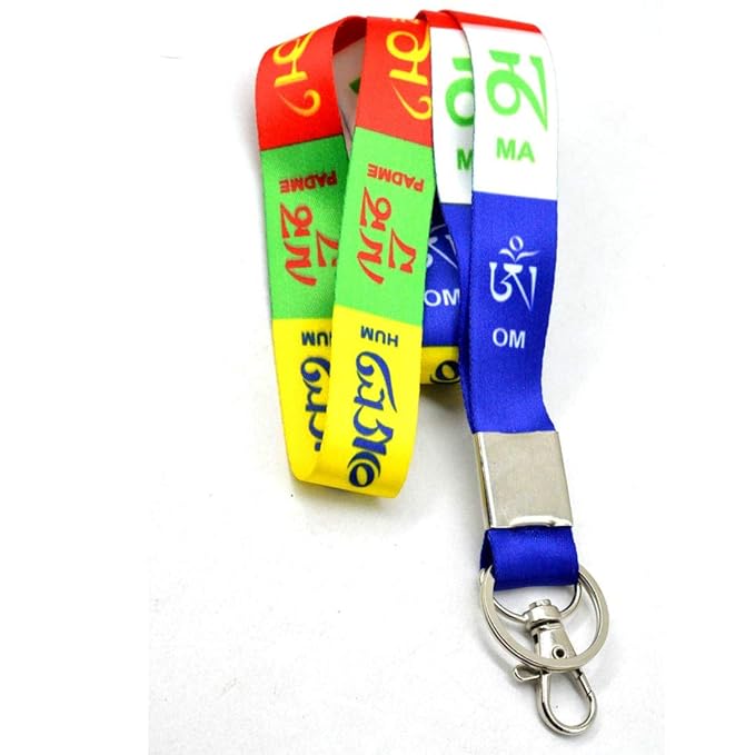 Tibetan Mantra Lanyard Keychain