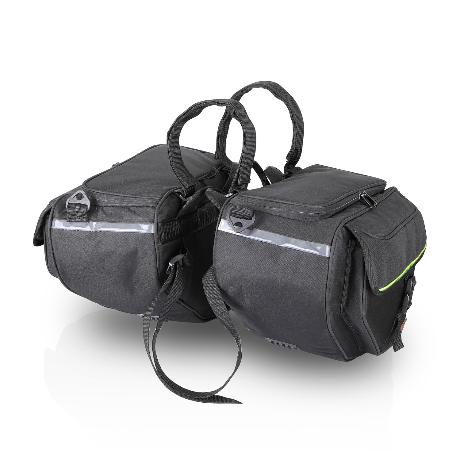 GUARDIANGEARS Sidekick Sports 50Ltrs Saddlebags with Waterproof rain Covers for All Motorcycles with a Saddle Stay Installed
