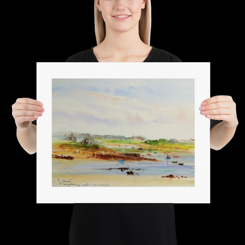 Argenton le matin au printemps