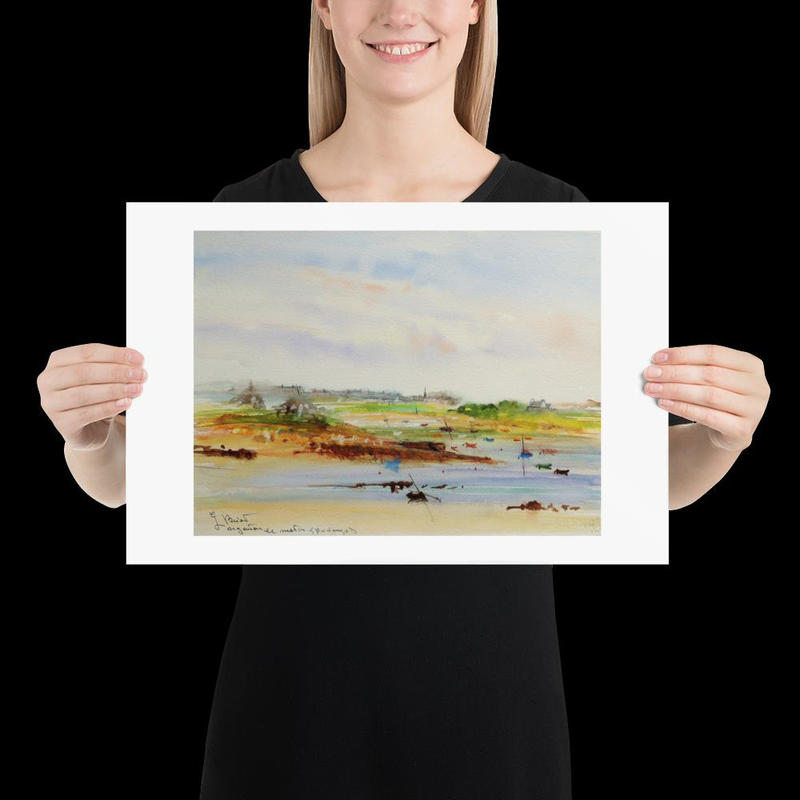 Argenton le matin au printemps