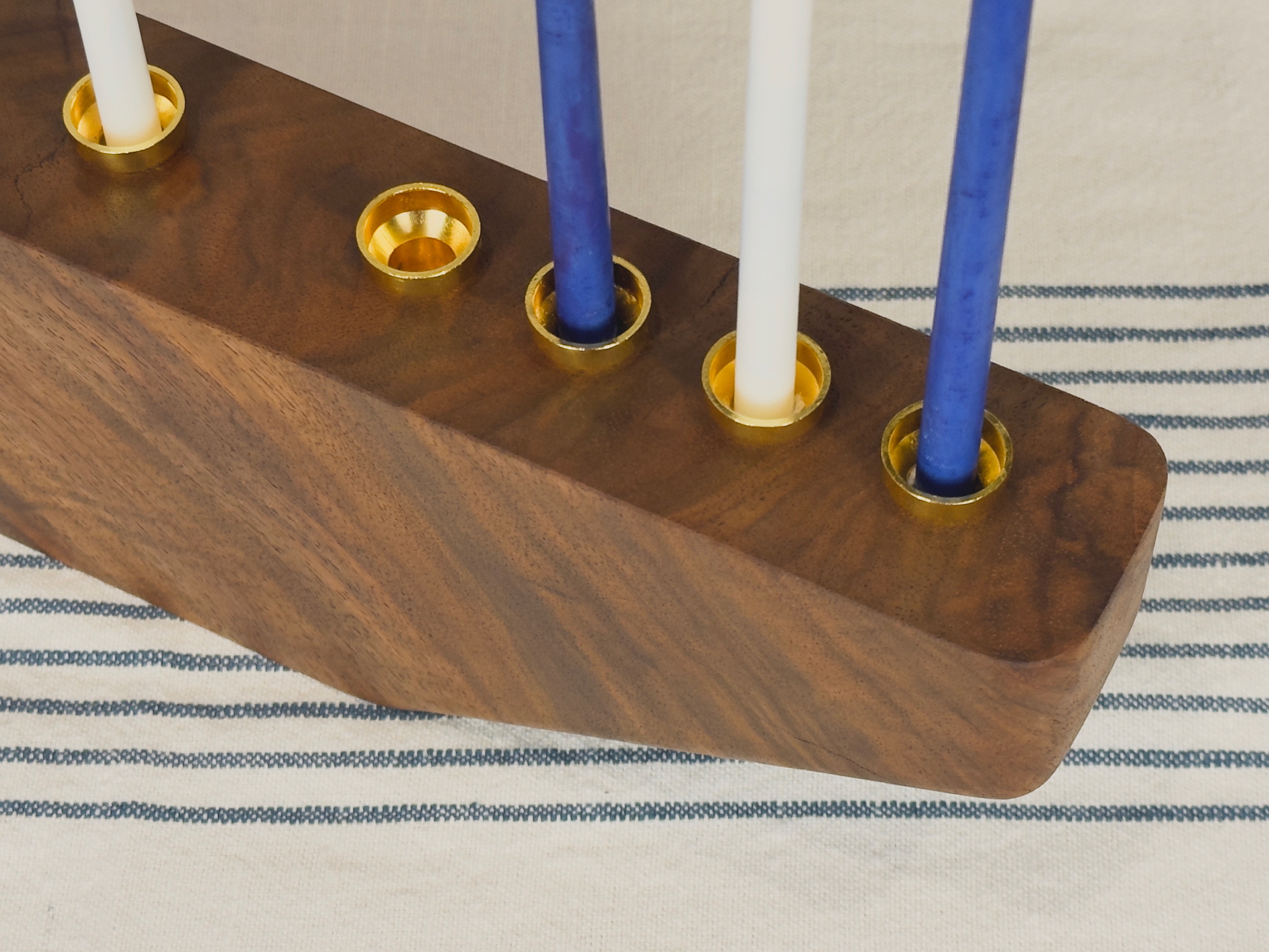 Oregon walnut menorah